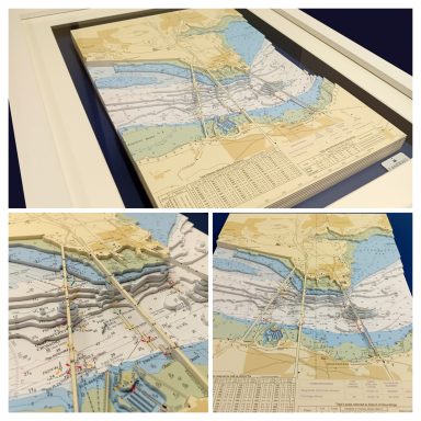 3D Admiralty Nautical Chart Forth Bridge A3 size