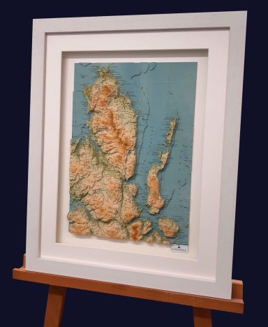 3D Map Topographic Model Skye