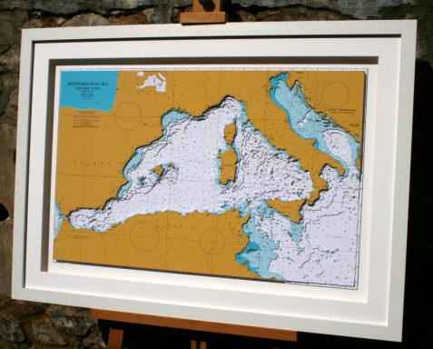 3D Nautical chart West Mediterranean 