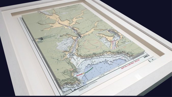 3D Imray Nautical Chart of Salcombe