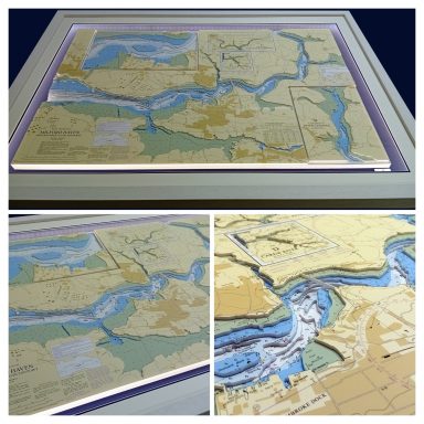 3D Admiralty Nautical Chart Milford Haven East