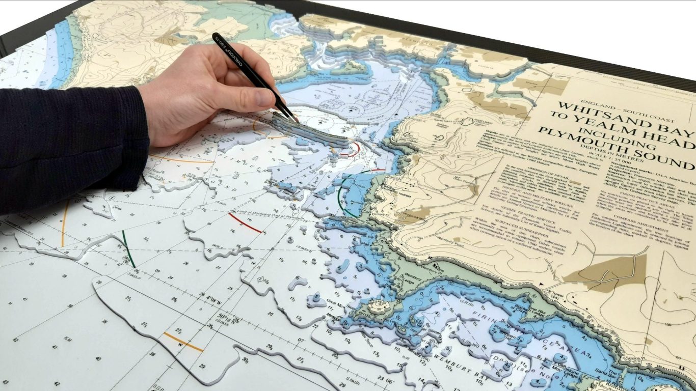 Admiralty 3D Nautical Chart Plymouth Sound