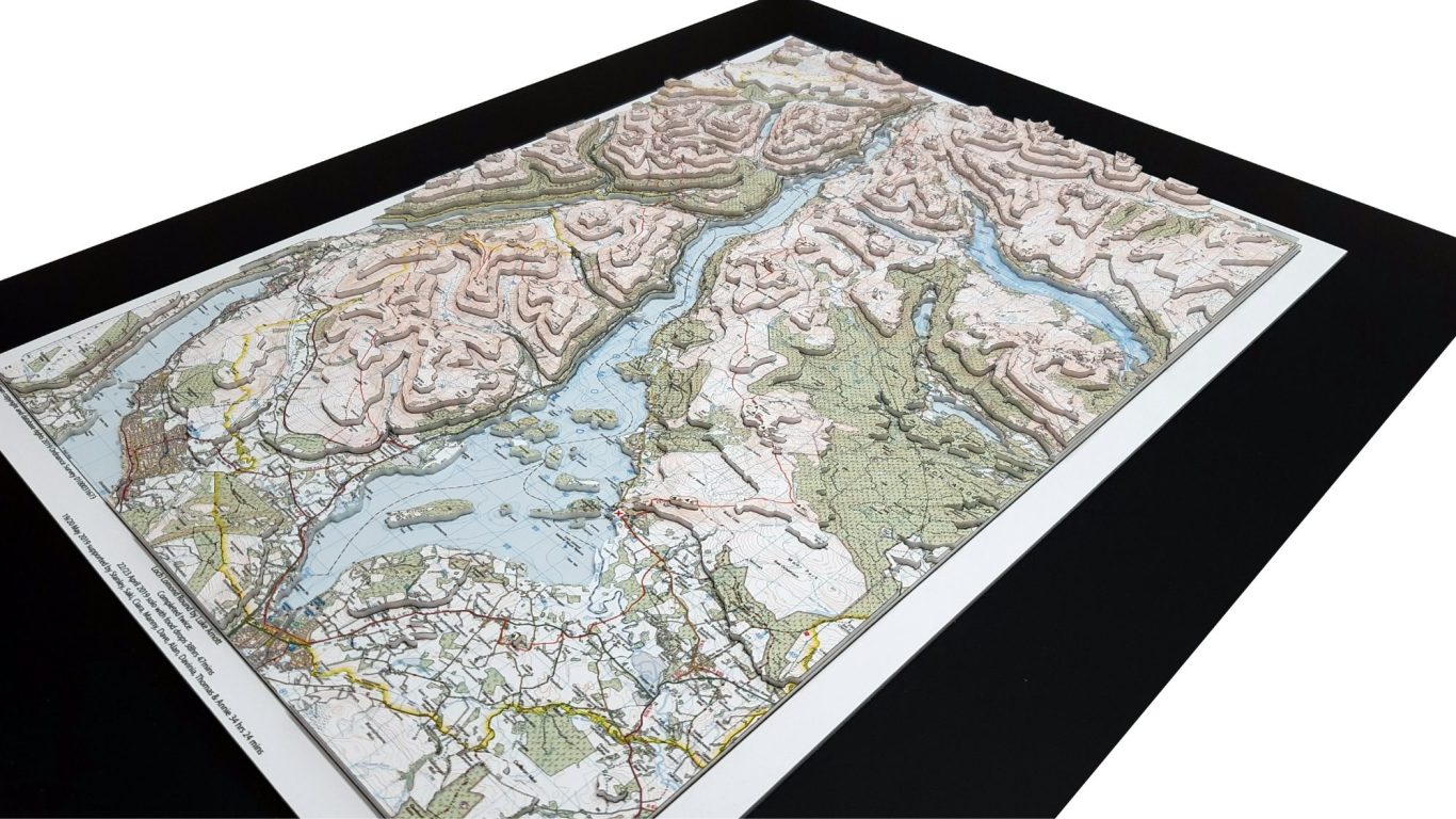 3D OS Map Loch Lomond
