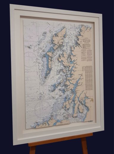 3D Admiralty Nautical Chart Scotland West Coast