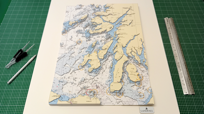 3D Admiralty Nautical Chart Firth of Clyde