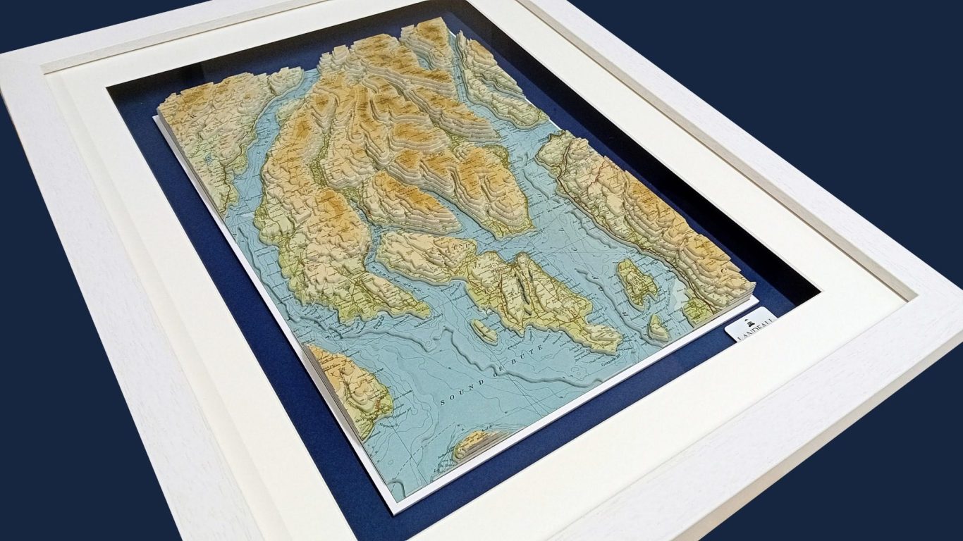 3D Vintage Map