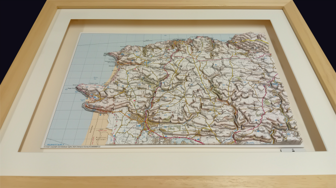3D OS Map Saunton Sands