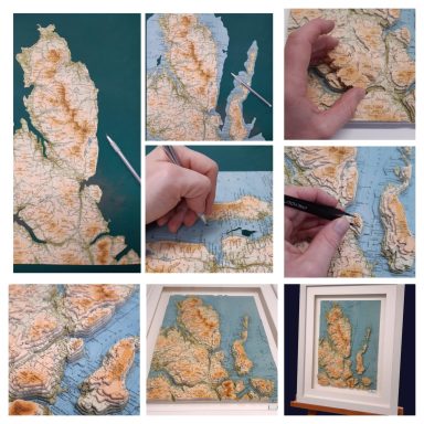 3D Map Topographic Model Skye