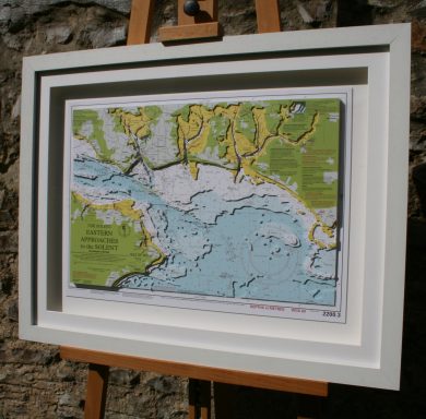 3D Imray Nautical Chart East Solent