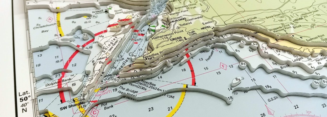 3D Imray Nautical Chart Needles