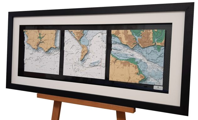 3D Admiralty Nautical Chart of Salcombe, Portland and Portsmouth