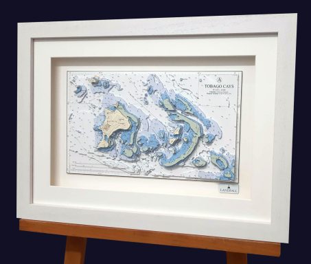 3D Admiralty Nautical Chart Tobago Clays
