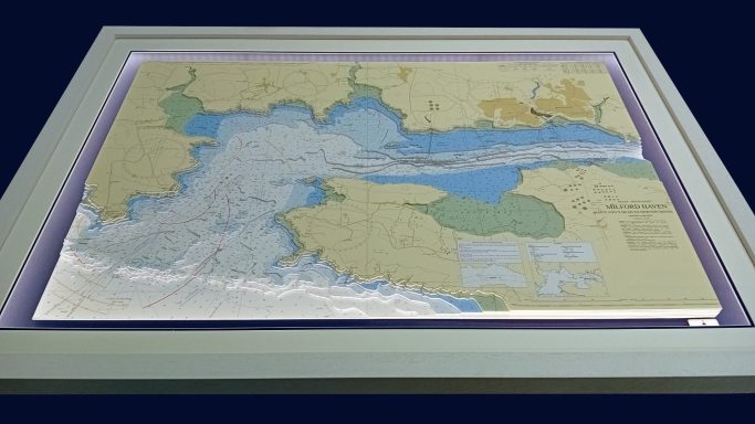 3D Admiralty Nautical Chart Milford Haven West