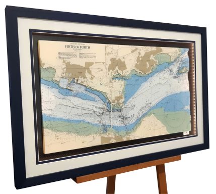 Laser Cut 3D Nautical Chart Firth of Forth