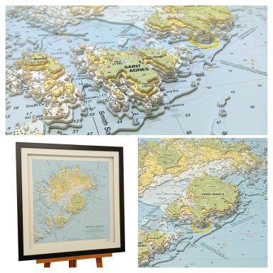 3D Imray Nautical Chart of Isles of Scilly