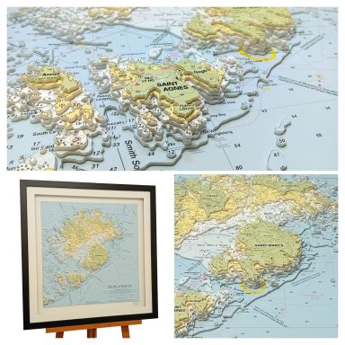 3D Imray Nautical Chart of Isles of Scilly