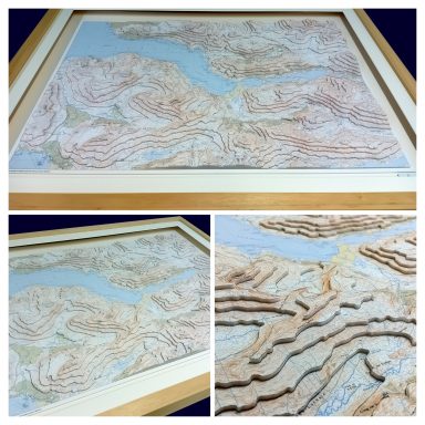 3D OS Map Topographic Model Loch Hourn