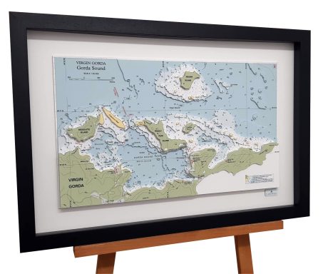 3D Imray Nautical Chart Virgin Gorda Sound BVI