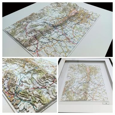 3D OS Map Malvern Hills