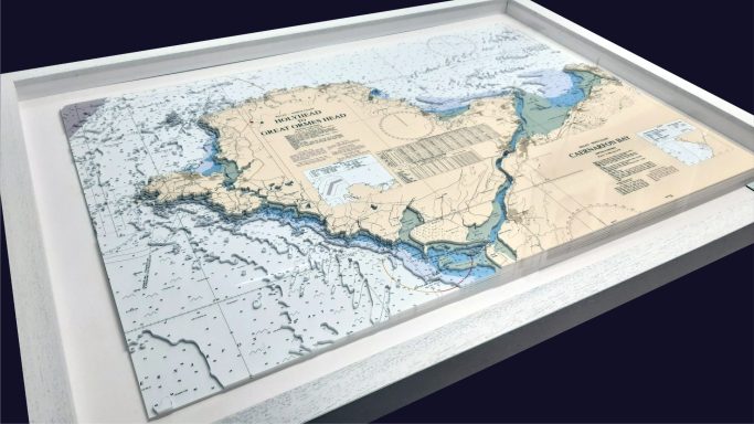 3D Admiralty Nautical Chart Anglesey