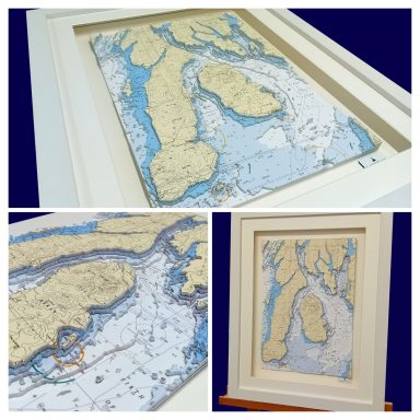 3D Admiralty Nautical Chart Isle of Arran