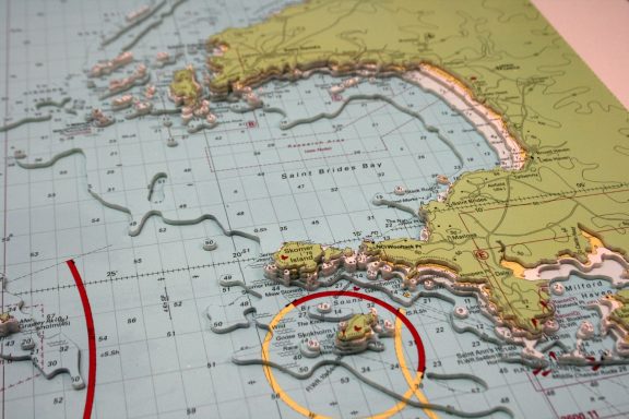 3D Imray Nautical Chart Saint Brides Bay