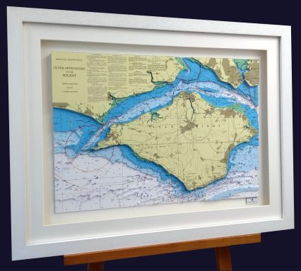 3D Admiralty Nautical Chart Isle of Wight