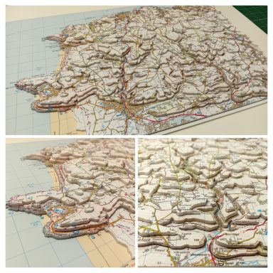 3D OS Map Saunton Sands