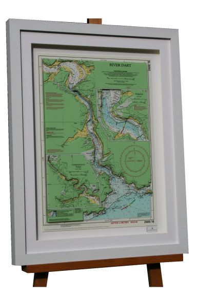 Laser Cut 3D Nautical Chart River Dart