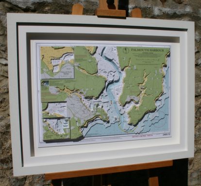 3D Imray Nautical Chart of Falmouth