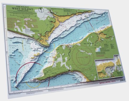 3D Imray Nautical Chart West Solent
