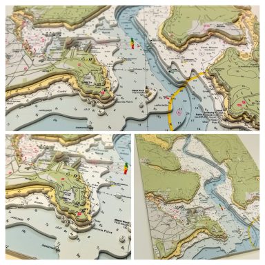 3D Imray Nautical Chart of River Fal