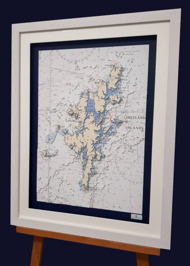 3D Admiralty Nautical Chart Shetland