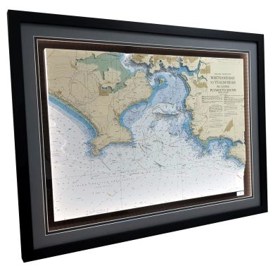 3D Admiralty Nautical Chart of Plymouth Sound