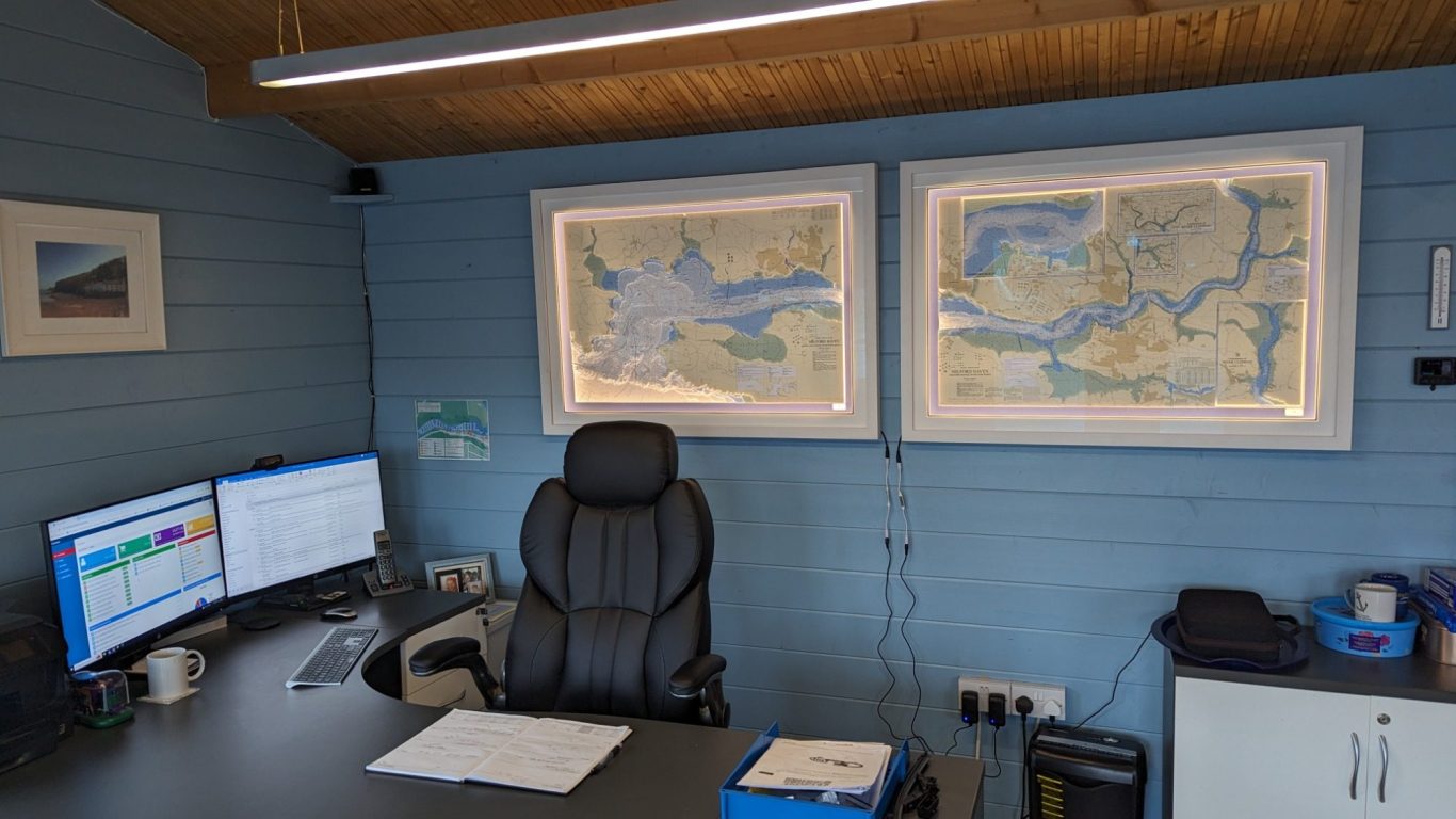 3D Nautical Chart Art Boatshed Wales