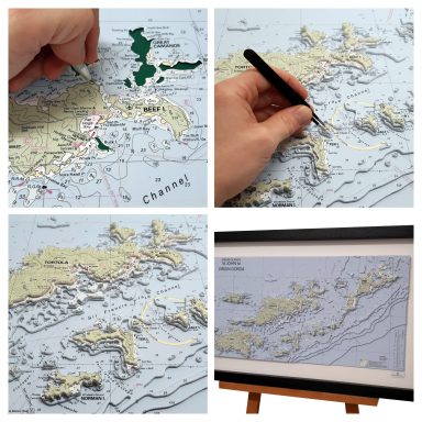 3D Imray Nautical Chart BVI 