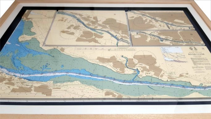 3D Admiralty Nautical Chart River Clyde