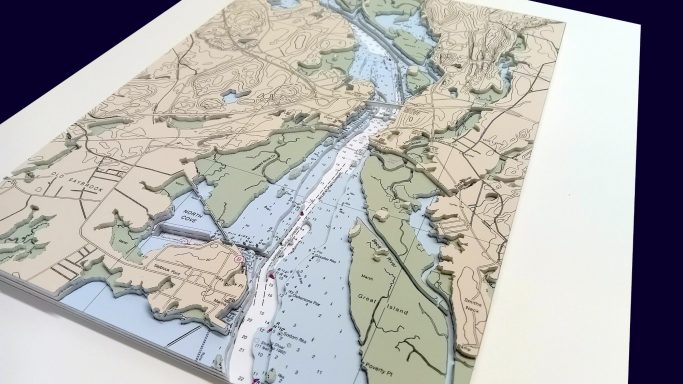 3D NOAA Nautical Chart Essex CT