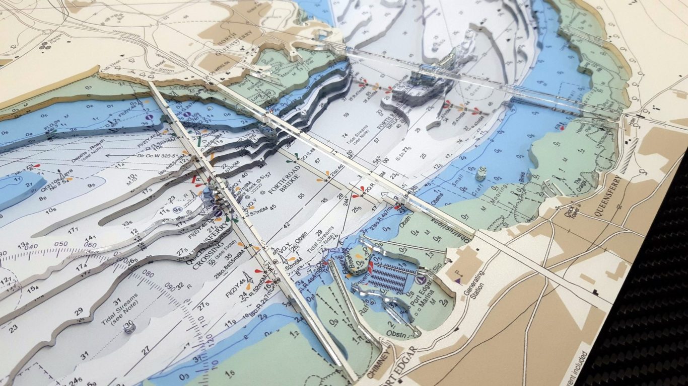 3D Nautical Chart Firth of Forth