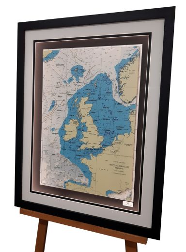 Laser Cut 3D Nautical Chart Shipping Forecast