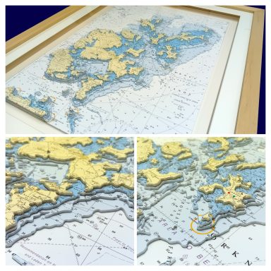 3D Admiralty Nautical Chart Orkney