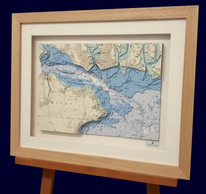3D Admiralty Nautical Chart East Solent