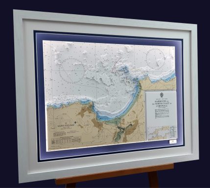 3D Admiralty Nautical Chart of Saint Ives
